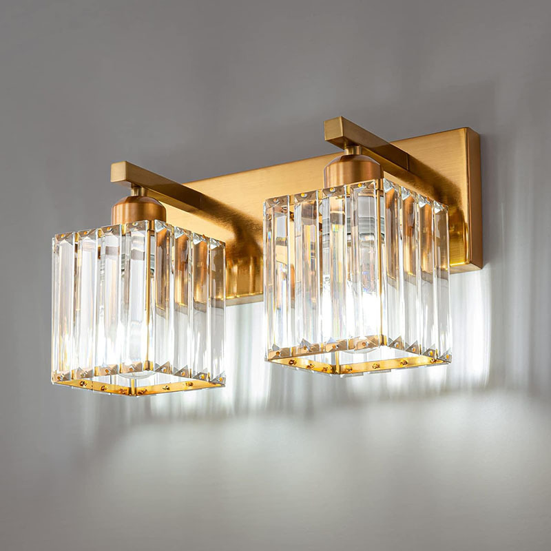 American minimalist crystal wall lamp 2