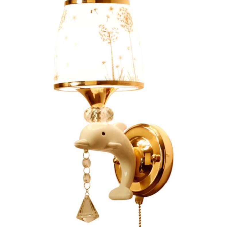 European-style minimalist wall lamp with pull cord switch 4