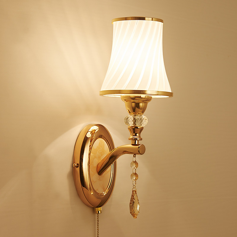 European-style minimalist wall lamp with pull cord switch 4