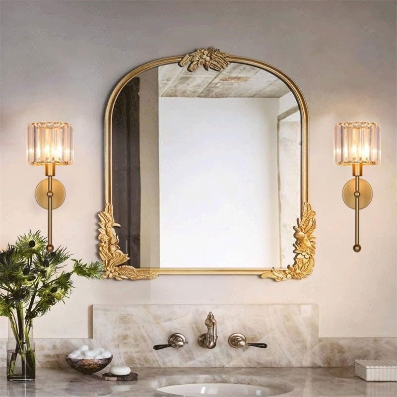 Gold Crystal Wall Lamp Rechargeable with Remote Control 5