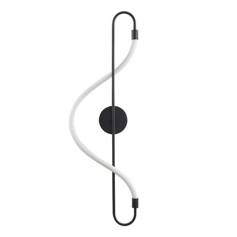 Minimalist musical note wired living room wall lamp 6 01