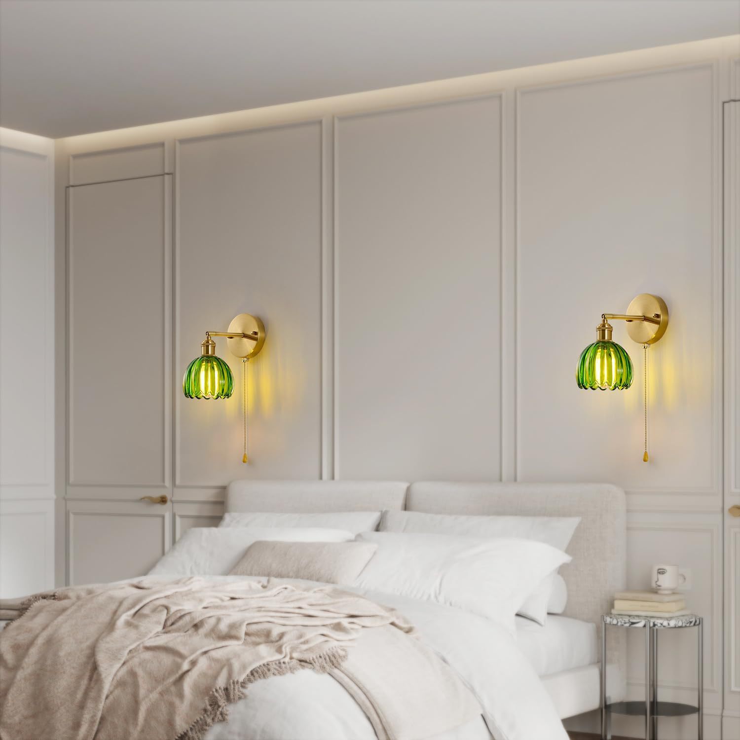 Creative pull-cord switch reading wall lamp for study 12