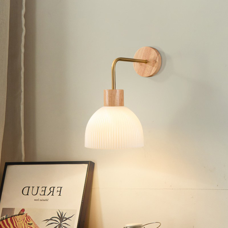 Minimalist bedroom glass wall lamp 11 02