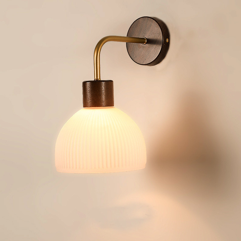 Minimalist bedroom glass wall lamp 11