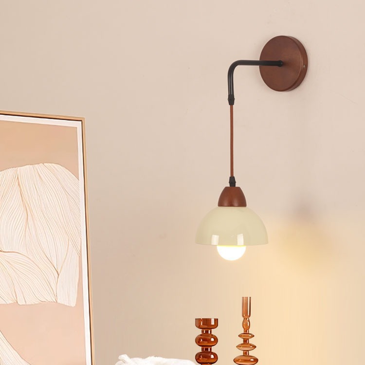 Warm and creative wooden wall lamp for bedroom bedside  10 01