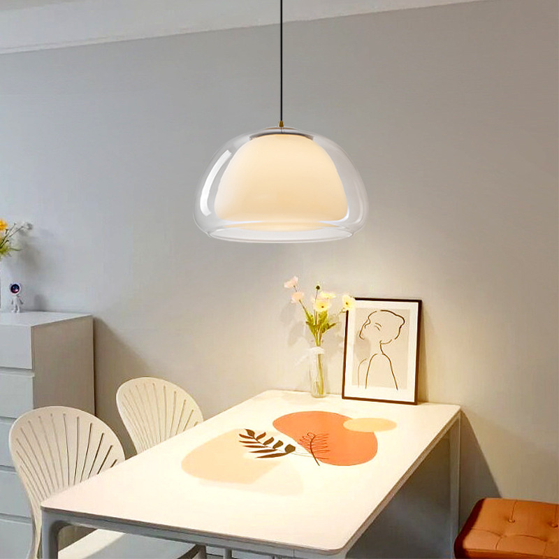 Creative single-head jelly glass pendant light 54 02