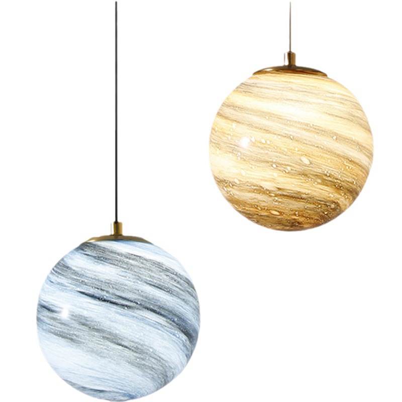 Nordic style single-head glass sphere pendant light 48 01