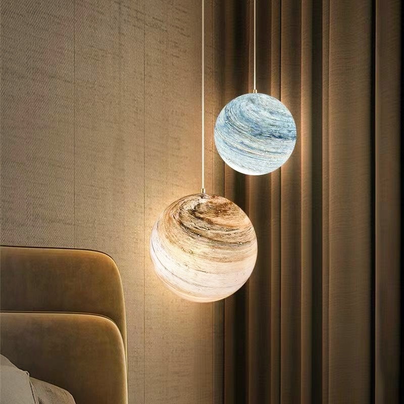 Nordic style single-head glass sphere pendant light 48 02