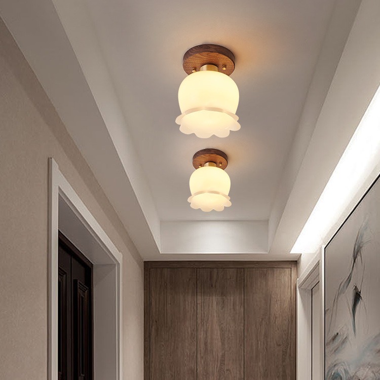 Retro lily of the valley entryway hallway light 25