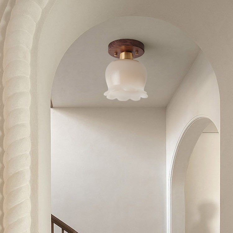 Retro lily of the valley entryway hallway light 25